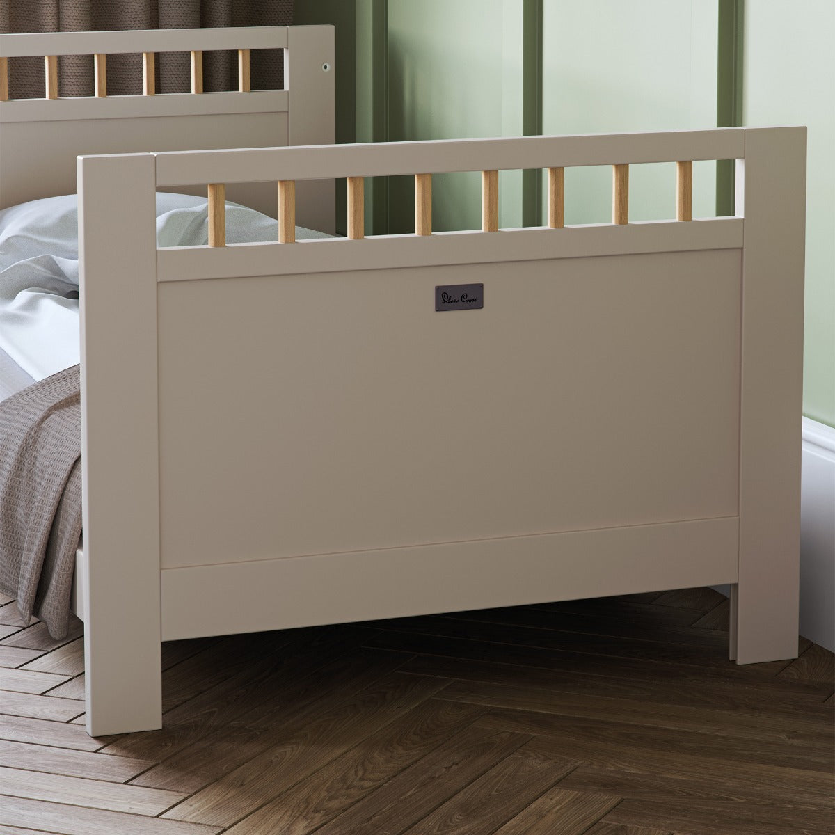 Silver Cross Seville 2 Piece Cot Bed & Dresser Set - Cashmere Oak 6