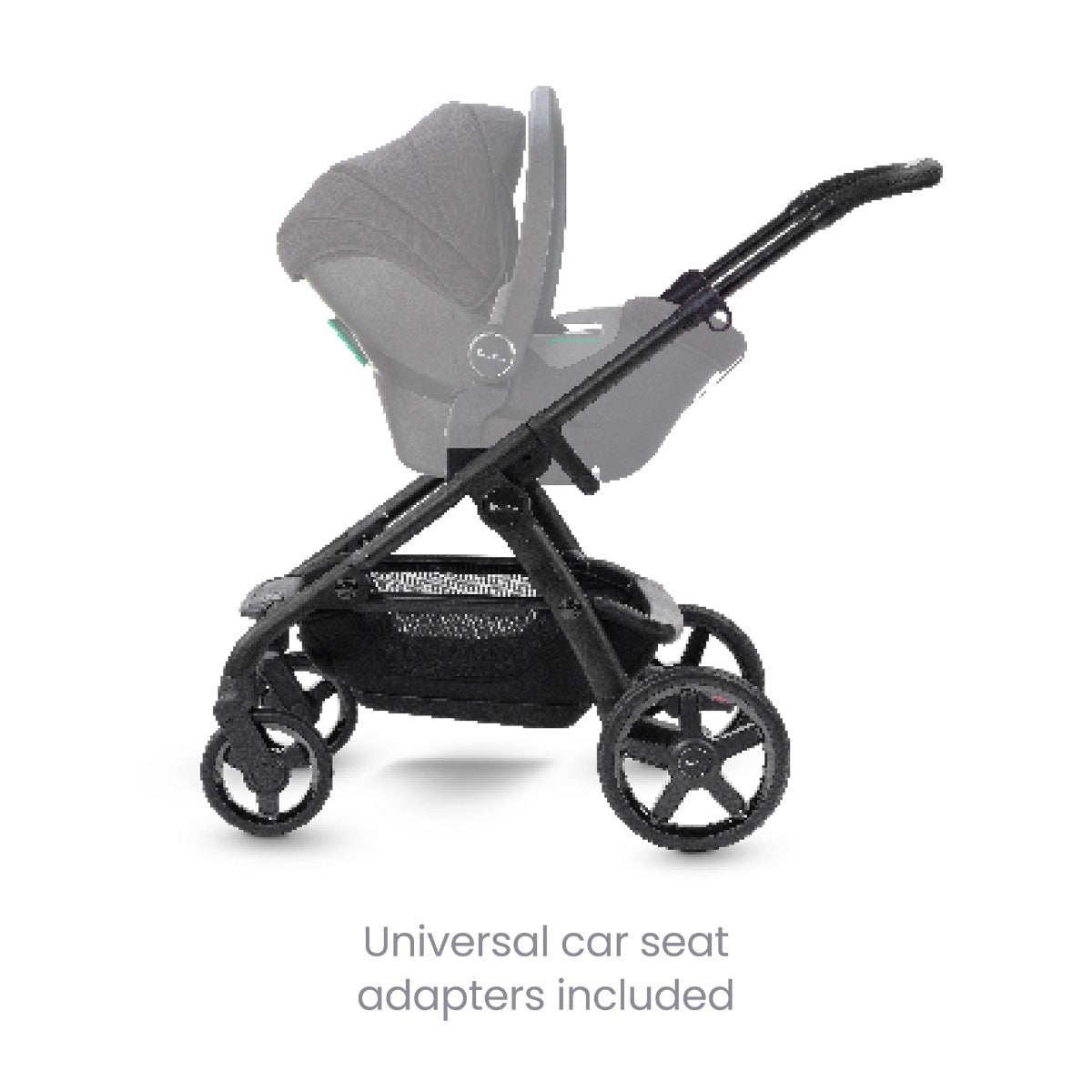Silver Cross Wave 3 Pram & Pushchair + Ultimate Pack + Motion All Size - Onyx 8