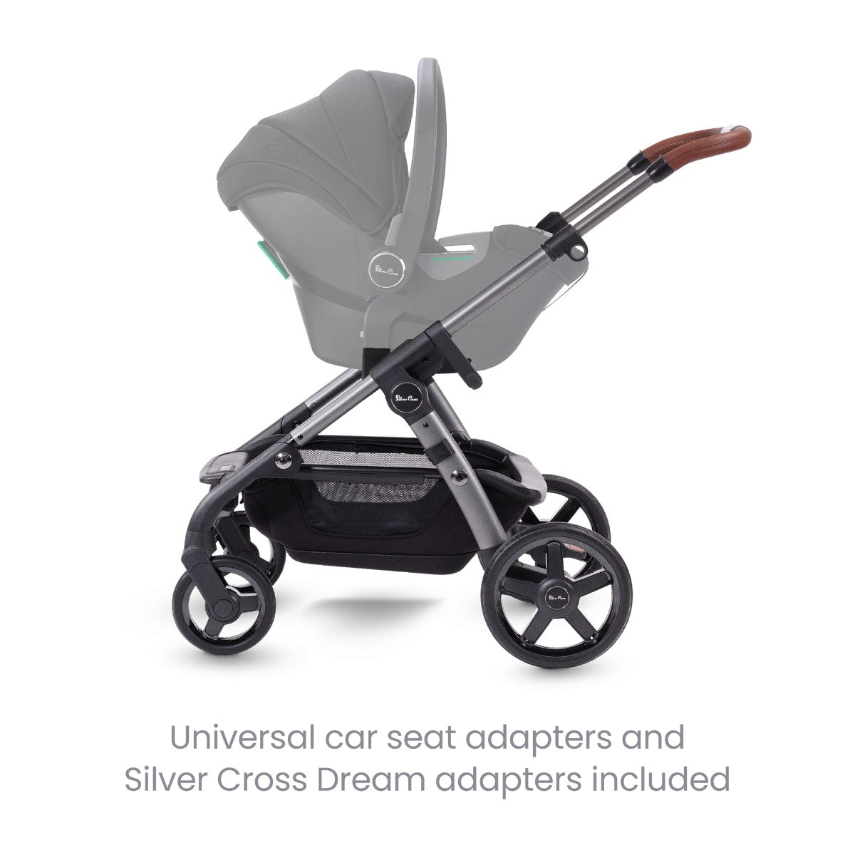 Silver Cross Wave 3 Pram & Pushchair + Ultimate Pack + Motion All Size - Lunar 9