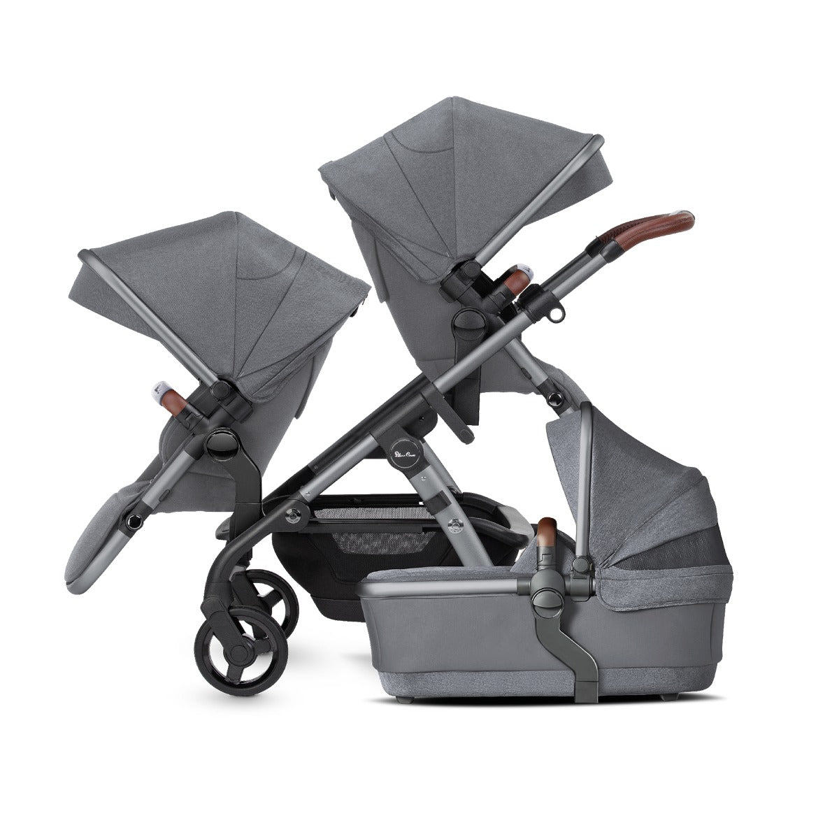 Silver Cross Wave 3 Single to Double Pushchair - Lunar 3
