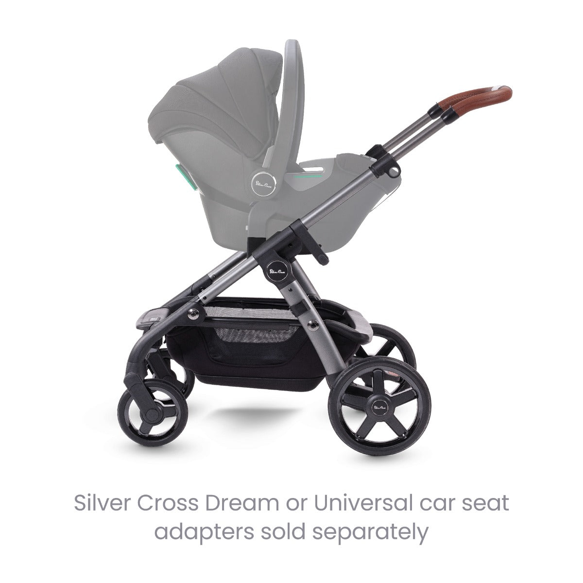 Silver Cross Wave 3 Single to Double Pushchair - Lunar 7