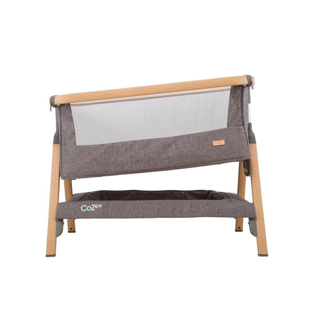 Tutti Bambini CoZee Bedside Crib - Oak and Charcoal 17