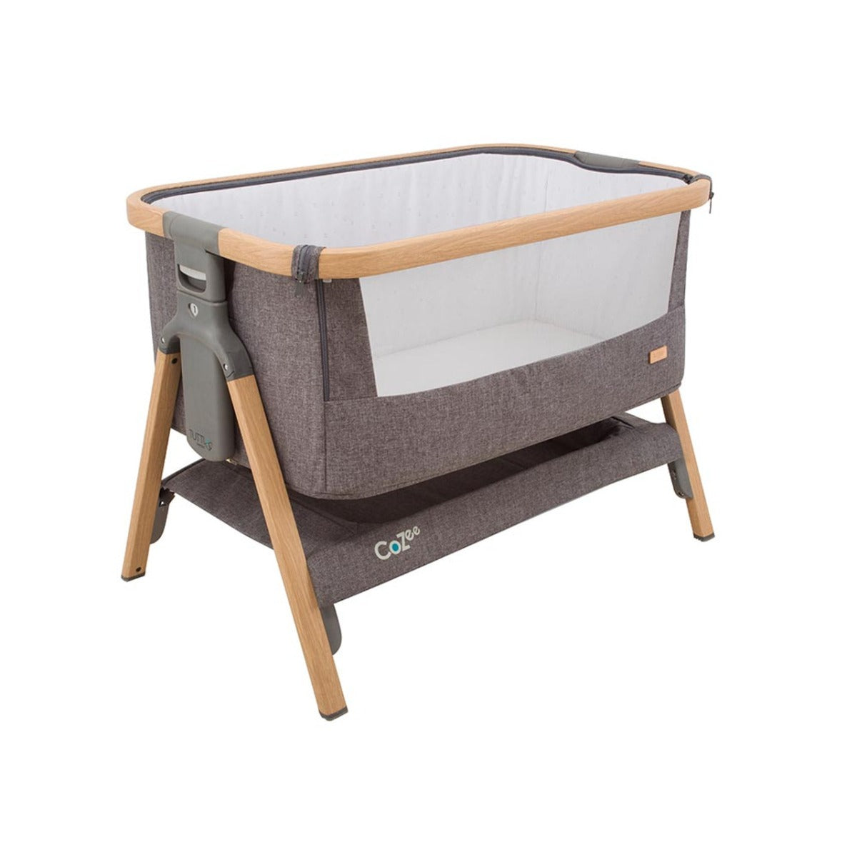 Tutti Bambini CoZee Bedside Crib - Oak and Charcoal 14