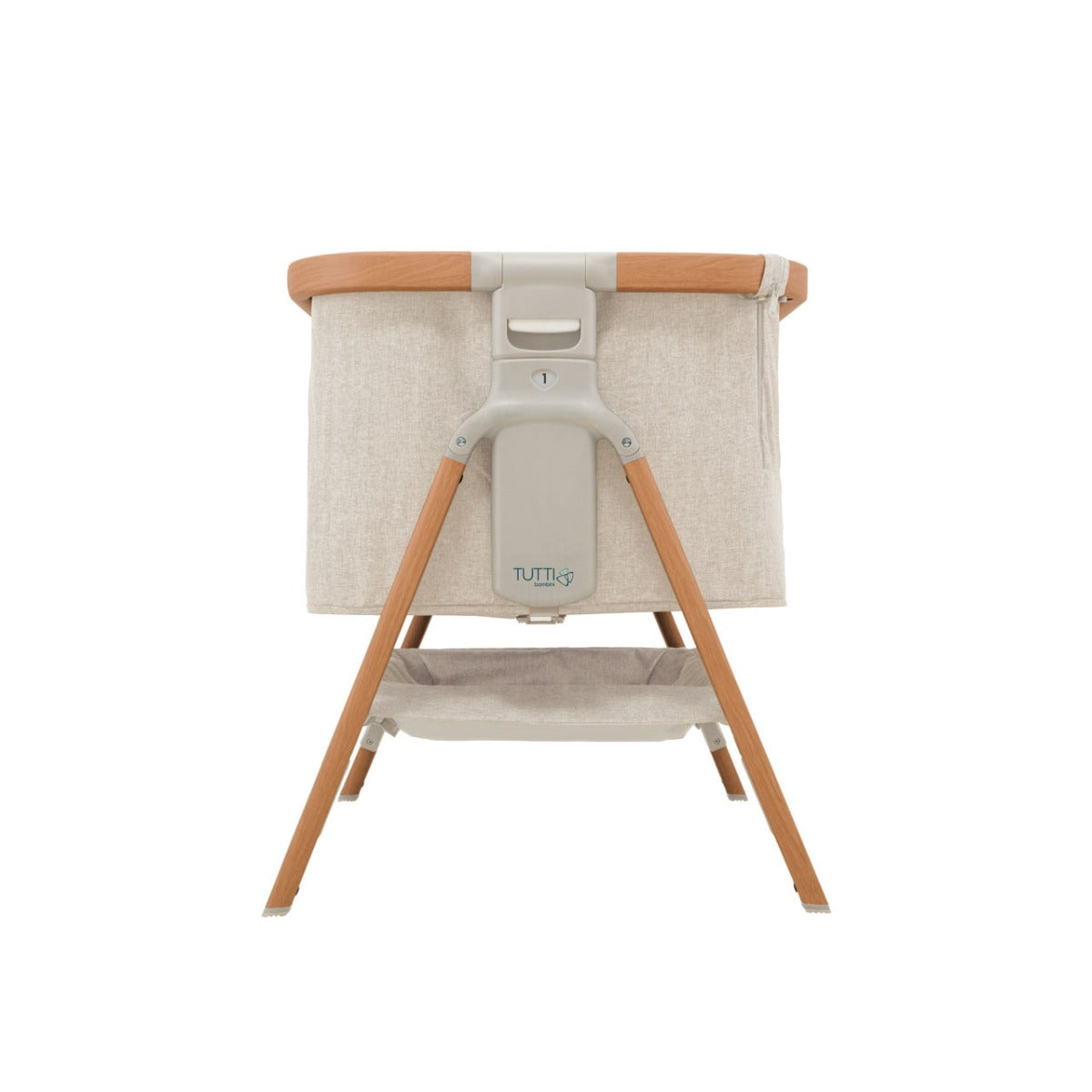 Tutti Bambini CoZee Bedside Crib - Scandinavian Walnut and Ecru 4