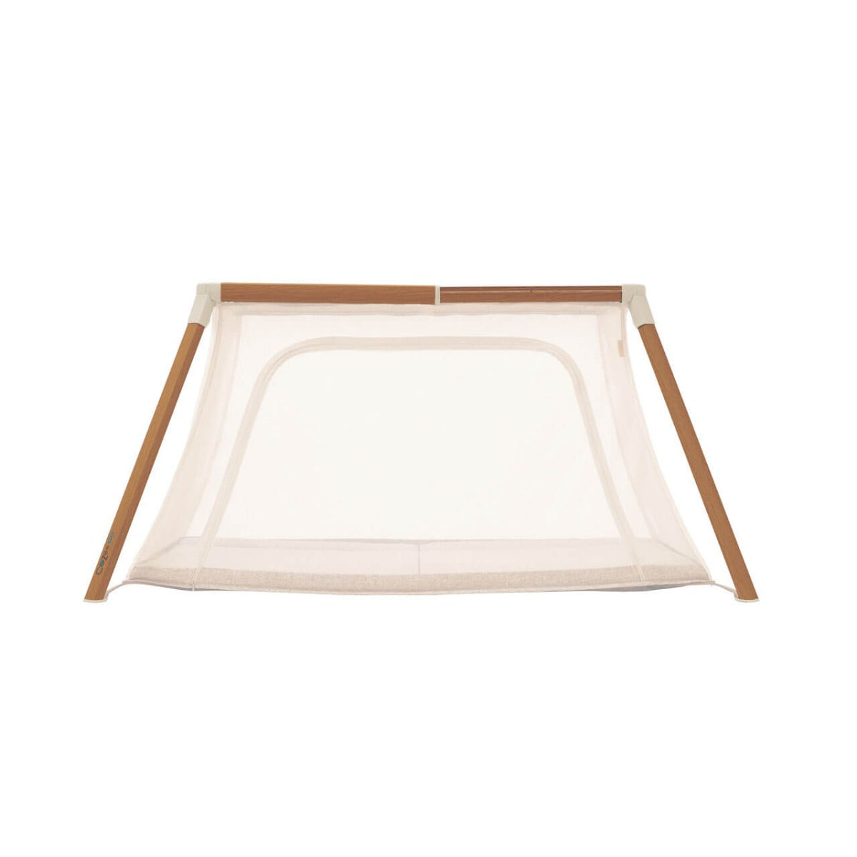 Tutti Bambini CoZee Go 3-in-1 Bassinet, Travel Cot & Playpen - Scandinavian Walnut/Ecru 5