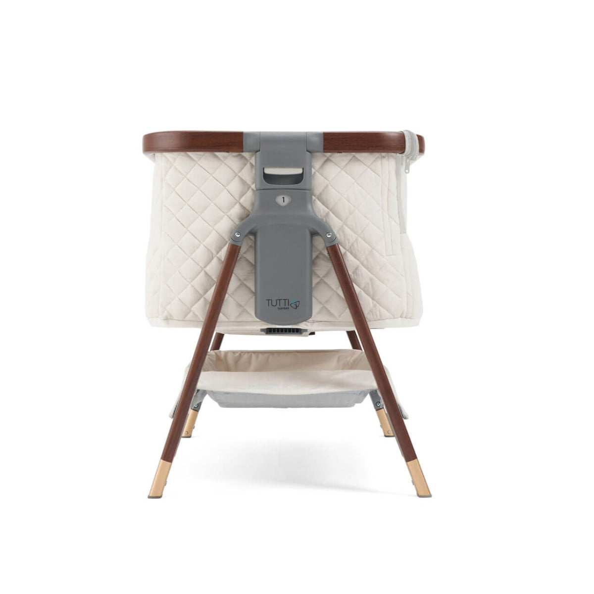 Tutti Bambini CoZee Luxe Bedside Crib - Walnut/Cream 7