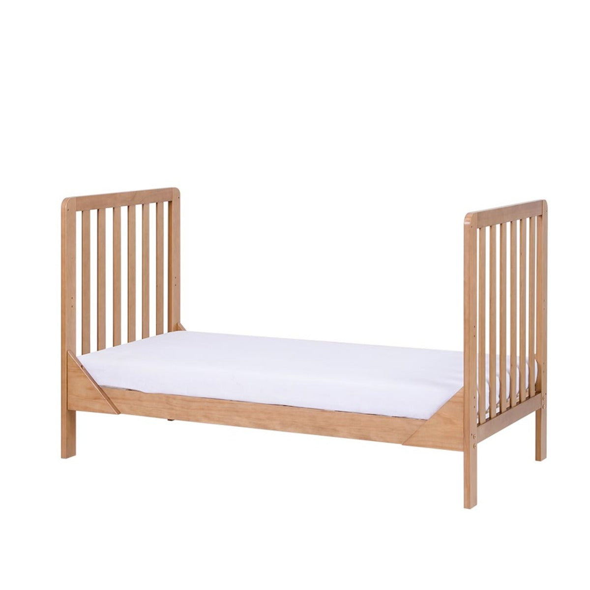 Tutti Bambini Malmo Cot Bed, Cot Top Changer and Mattress Bundle - Oak 7