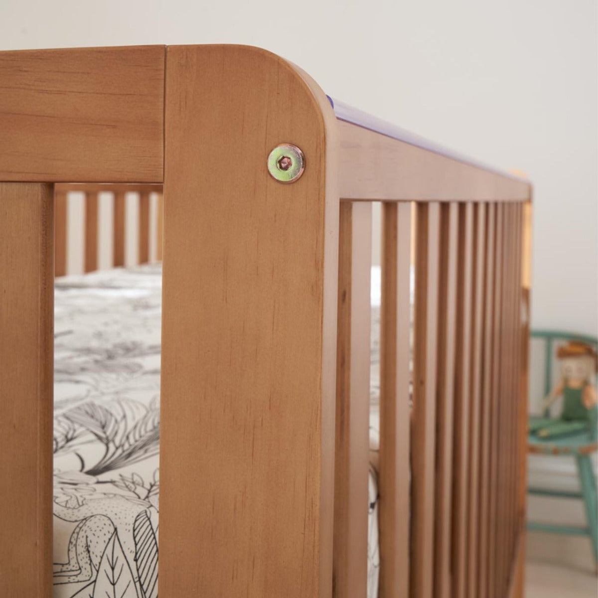 Tutti Bambini Malmo Cot Bed, Cot Top Changer and Mattress Bundle - Oak 17