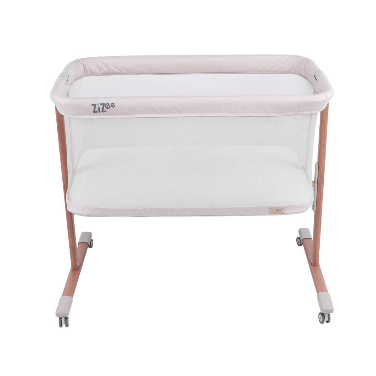 Tutti Bambini ZiZee Breathable Rocking Crib - Scandinavian Walnut/Ecru 6