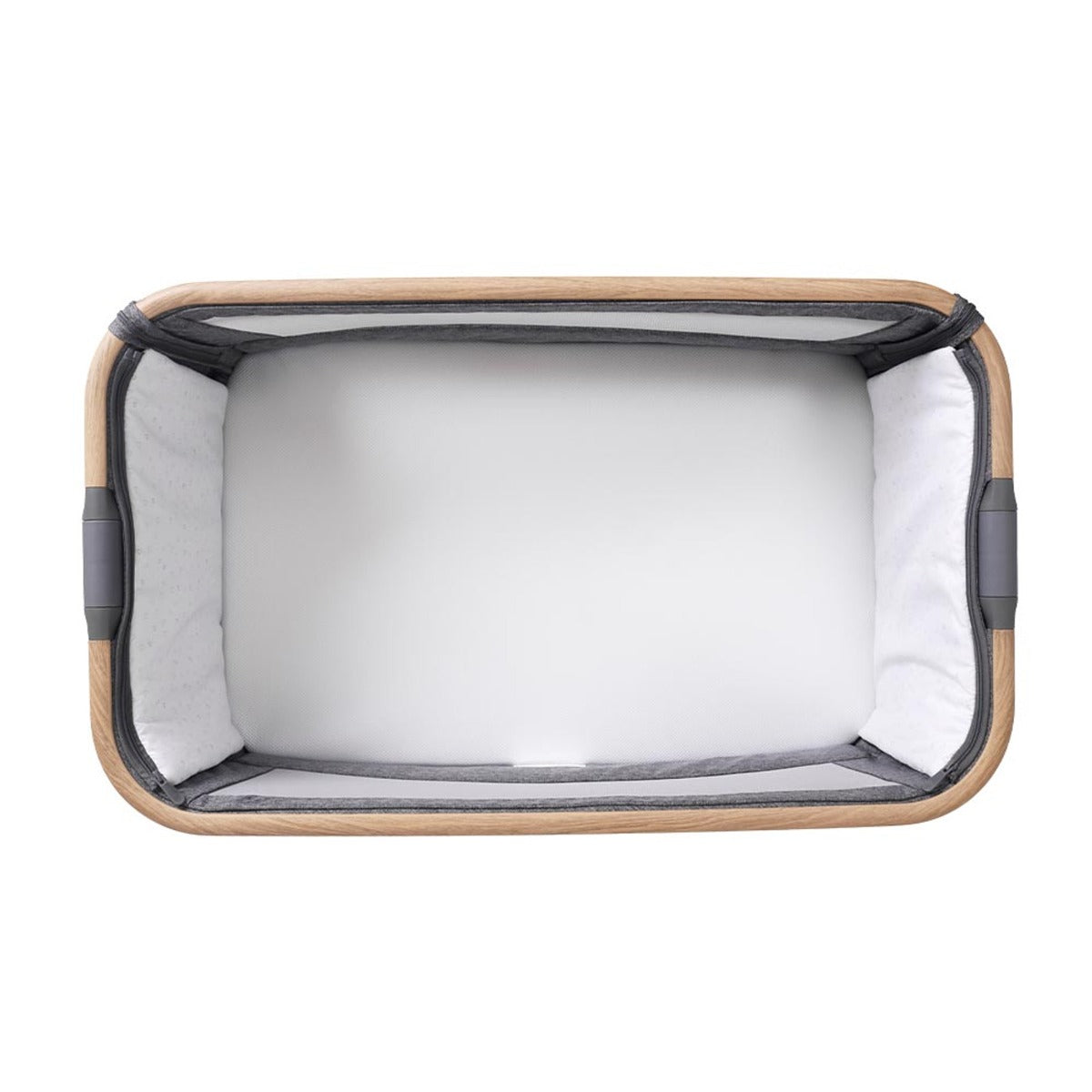 Tutti Bambini CoZee Air Bedside Crib - Oak and Charcoal 2