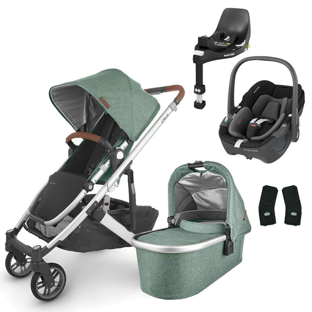 UPPAbaby CRUZ V2 Travel System with Maxi-Cosi Pebble 360 + Rotating IsoFix Base 4