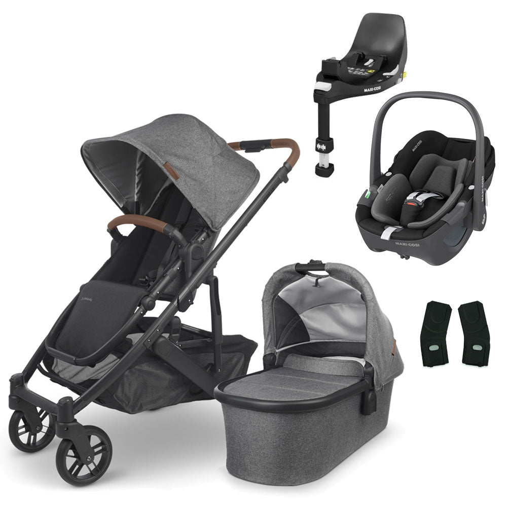 UPPAbaby CRUZ V2 Travel System with Maxi-Cosi Pebble 360 + Rotating IsoFix Base 5
