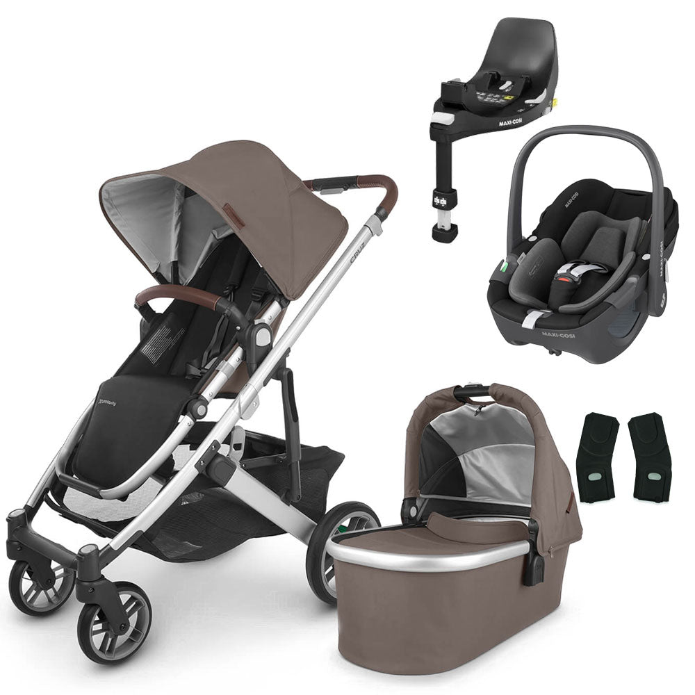 UPPAbaby CRUZ V2 Travel System with Maxi-Cosi Pebble 360 + Rotating IsoFix Base 9