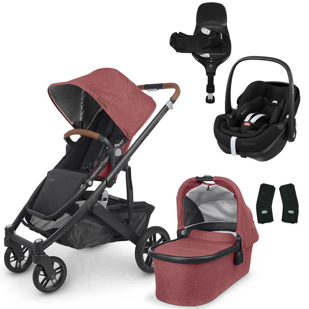 UPPAbaby CRUZ V2 Travel System with Maxi-Cosi Pebble 360 PRO + Rotating IsoFix Base 8