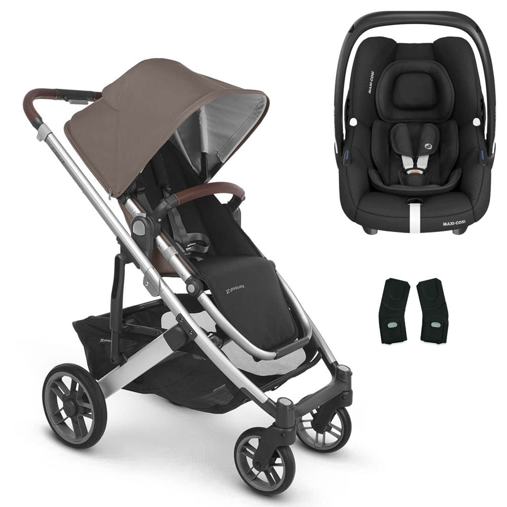 UPPAbaby CRUZ V2 Pushchair with Maxi-Cosi Cabriofix iSize 9