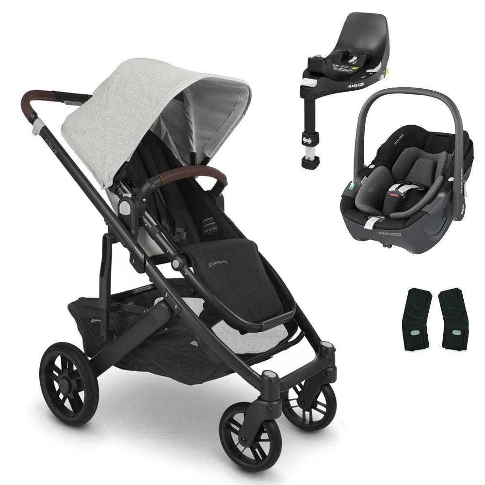 UPPAbaby CRUZ V2 Pushchair with Maxi-Cosi Pebble 360 + Rotating IsoFix Base 2