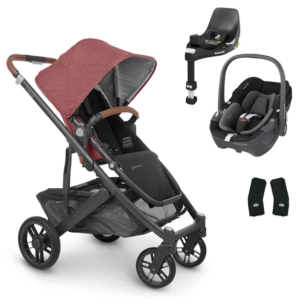 UPPAbaby CRUZ V2 Pushchair with Maxi-Cosi Pebble 360 + Rotating IsoFix Base 8