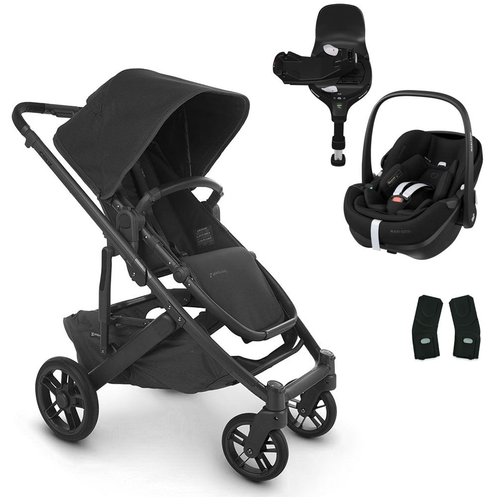 UPPAbaby CRUZ V2 Pushchair with Maxi-Cosi Pebble 360 PRO + Rotating IsoFix Base 1