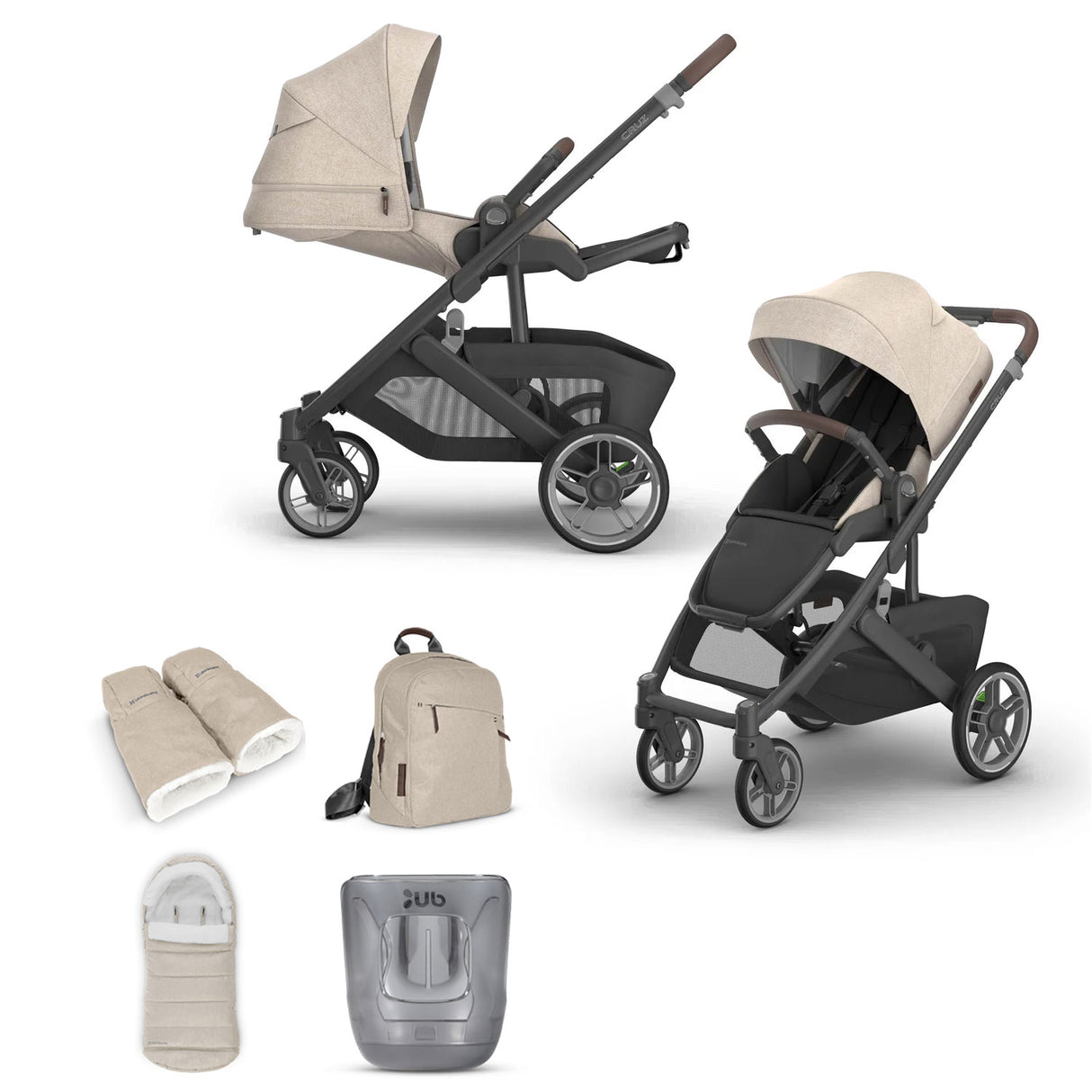 UPPAbaby Cruz V3 Pushchair & Accessory Bundle - Liam
