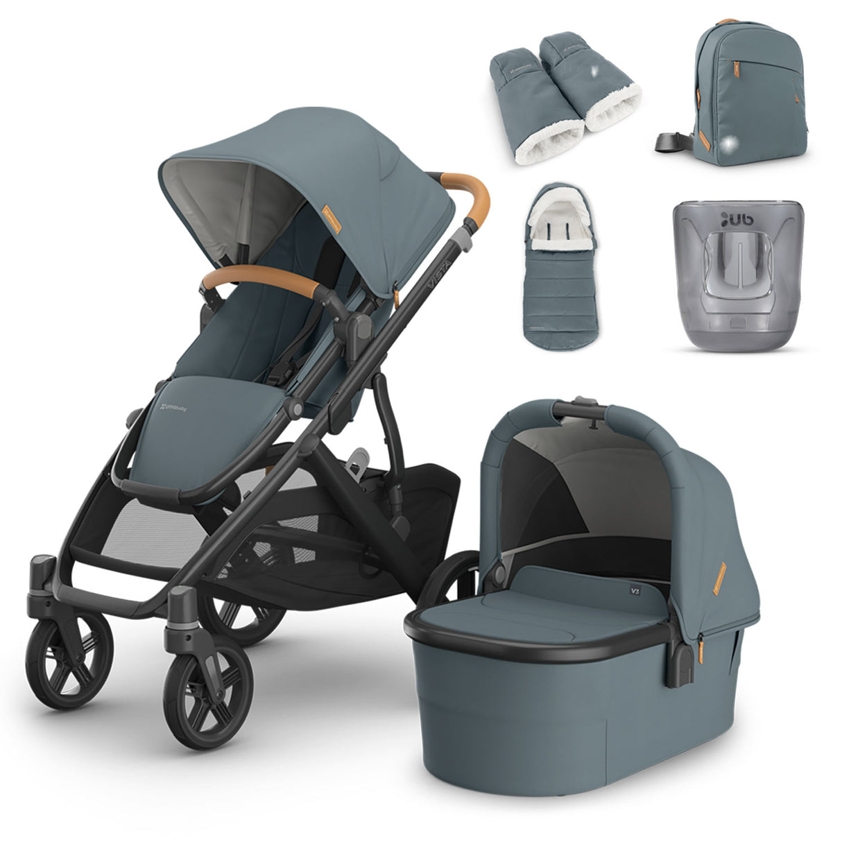 UPPAbaby VISTA V3 Pushchair & Accessory Bundle - Dillan