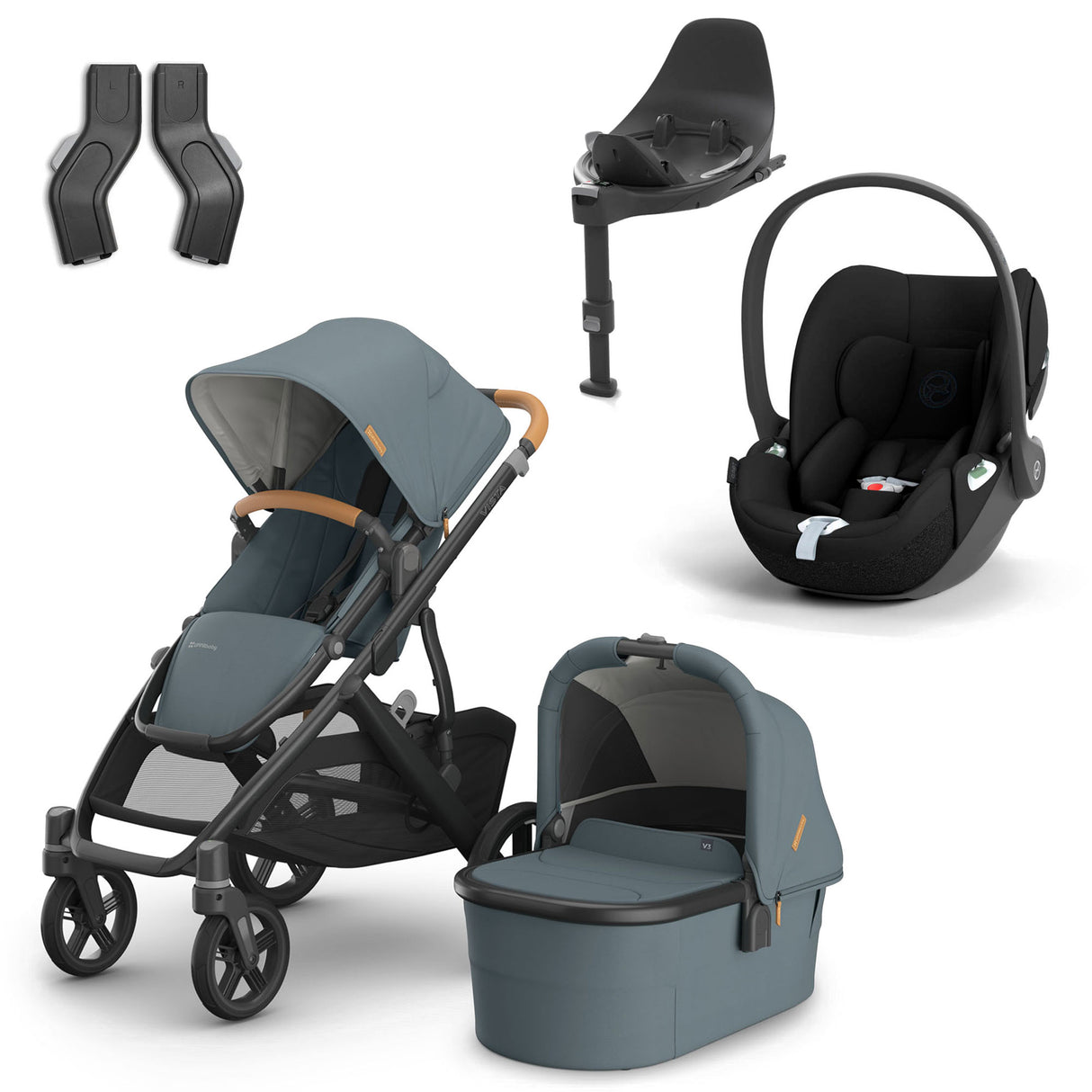 UPPAbaby VISTA V3 Luxury Cybex Cloud T i-Size Travel System Bundle - Dillan