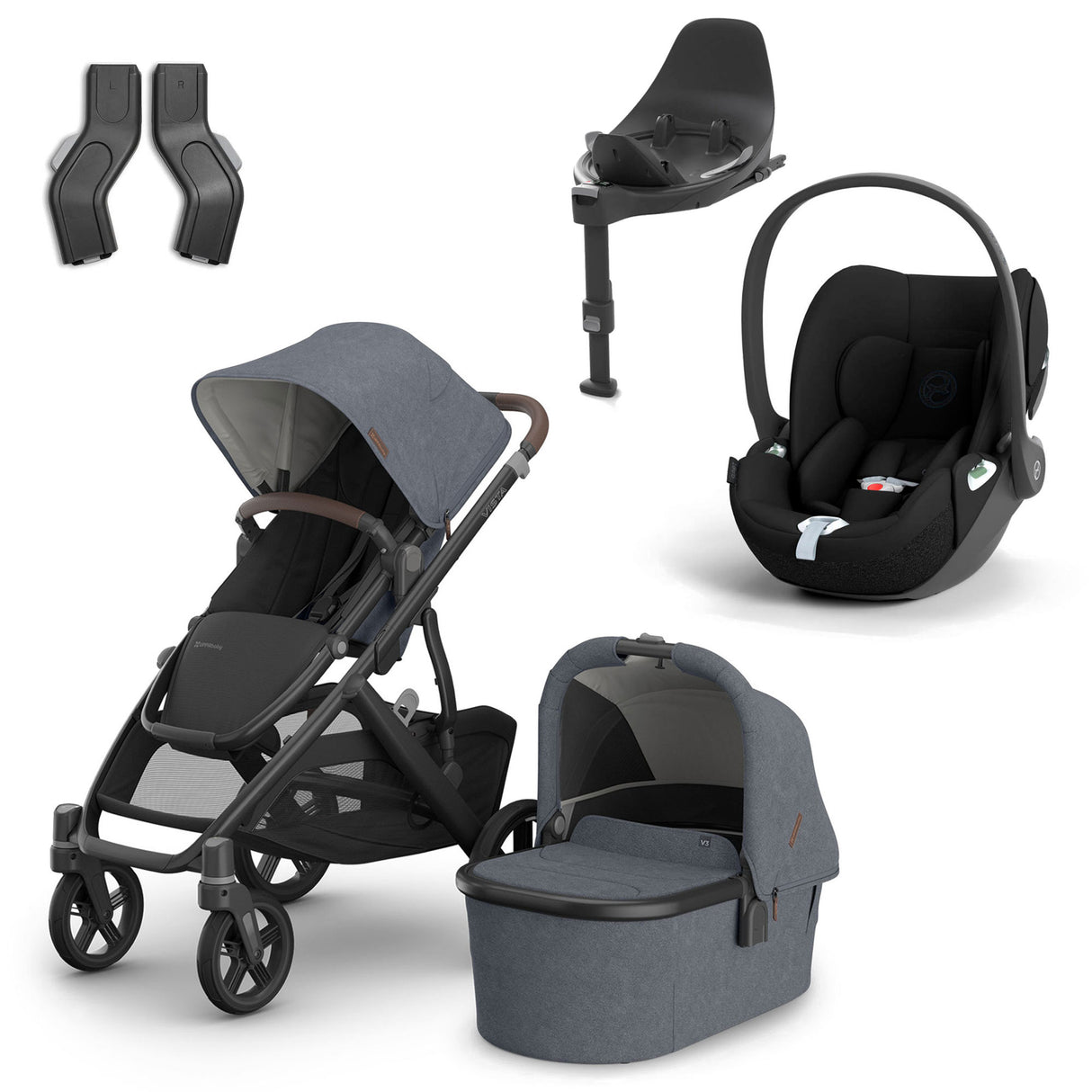 UPPAbaby VISTA V3 Luxury Cybex Cloud T i-Size Travel System Bundle - Julian