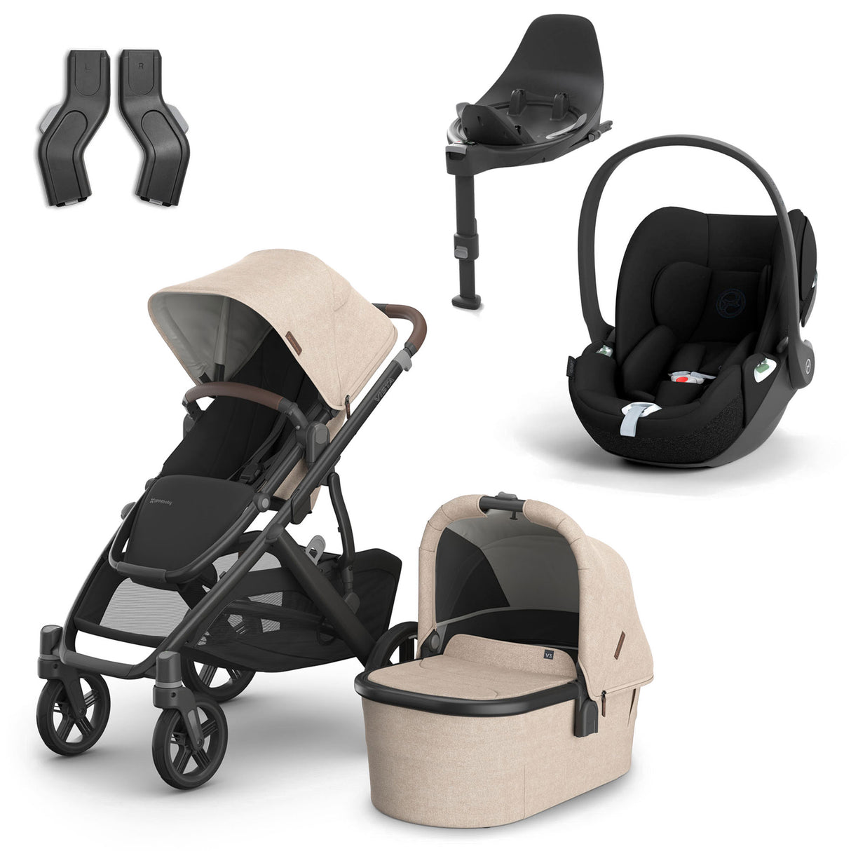 UPPAbaby VISTA V3 Luxury Cybex Cloud T i-Size Travel System Bundle - Liam