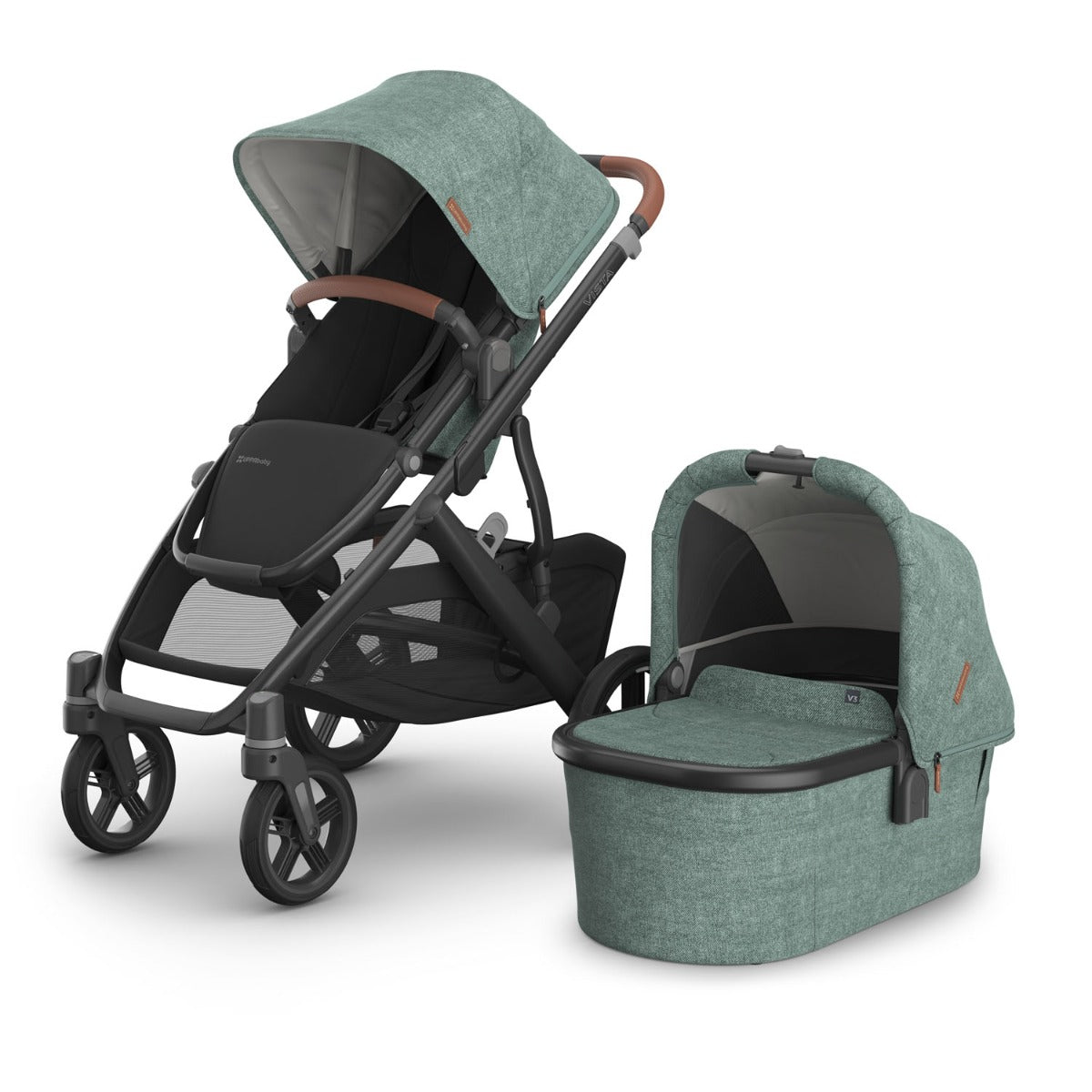 UPPAbaby VISTA V3 + Maxi-Cosi Cabriofix i-Size Travel System Bundle - Gwen 21