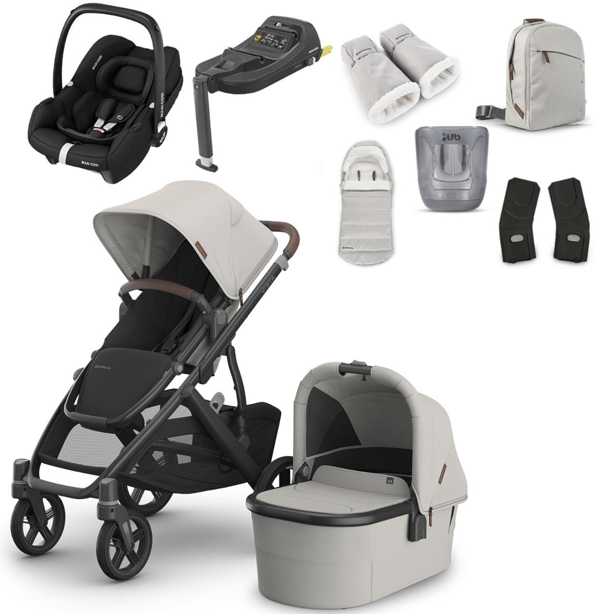 UPPAbaby VISTA V3 Luxury Travel System with Maxi-Cosi CabrioFix i-Size - Choose your Colour 26