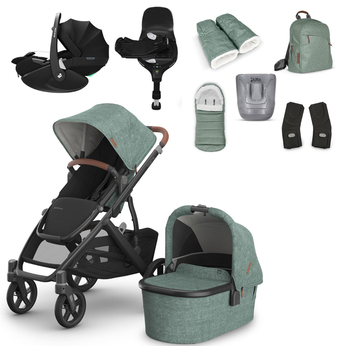 UPPAbaby VISTA V3 Luxury Travel System with Maxi-Cosi Pebble 360 Pro2 i-Size - Choose your Colour 15
