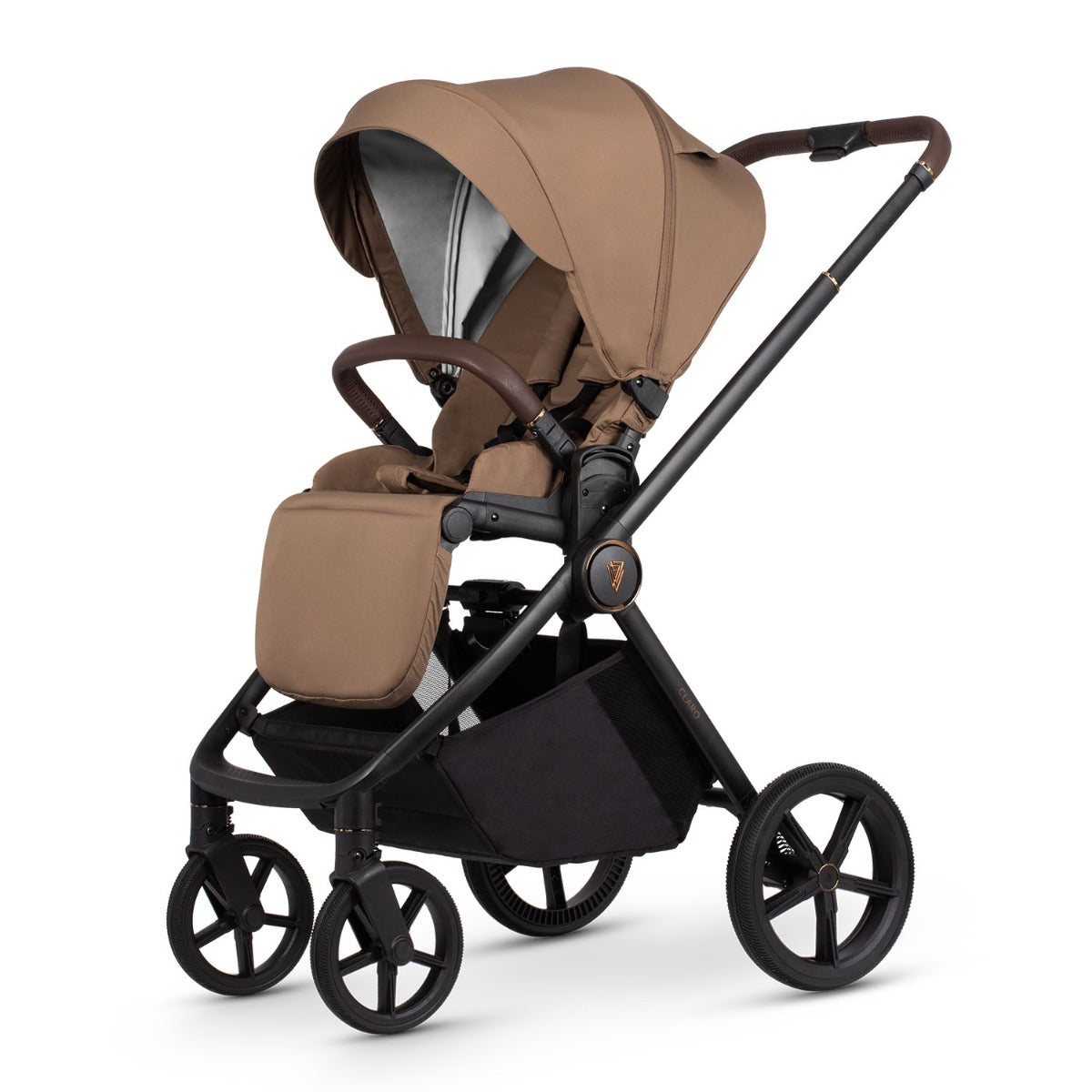 Venicci Claro Complete Travel System Bundle + 360 Isofix Base - Caramel 22