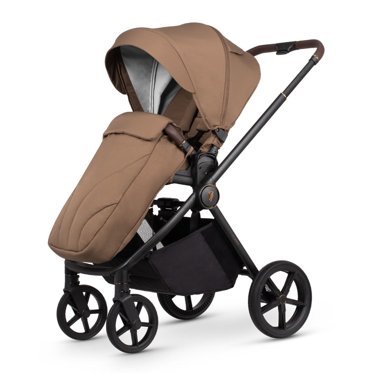 Venicci Claro Complete Travel System Bundle + 360 Isofix Base - Caramel 23