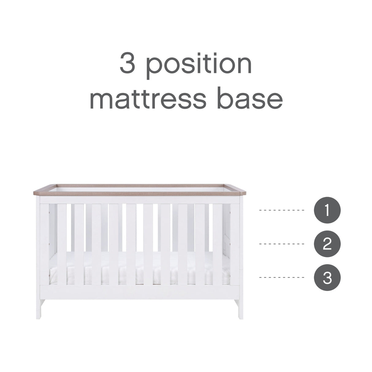 Tutti Bambini Verona 2 Piece Room Set - White & Oak