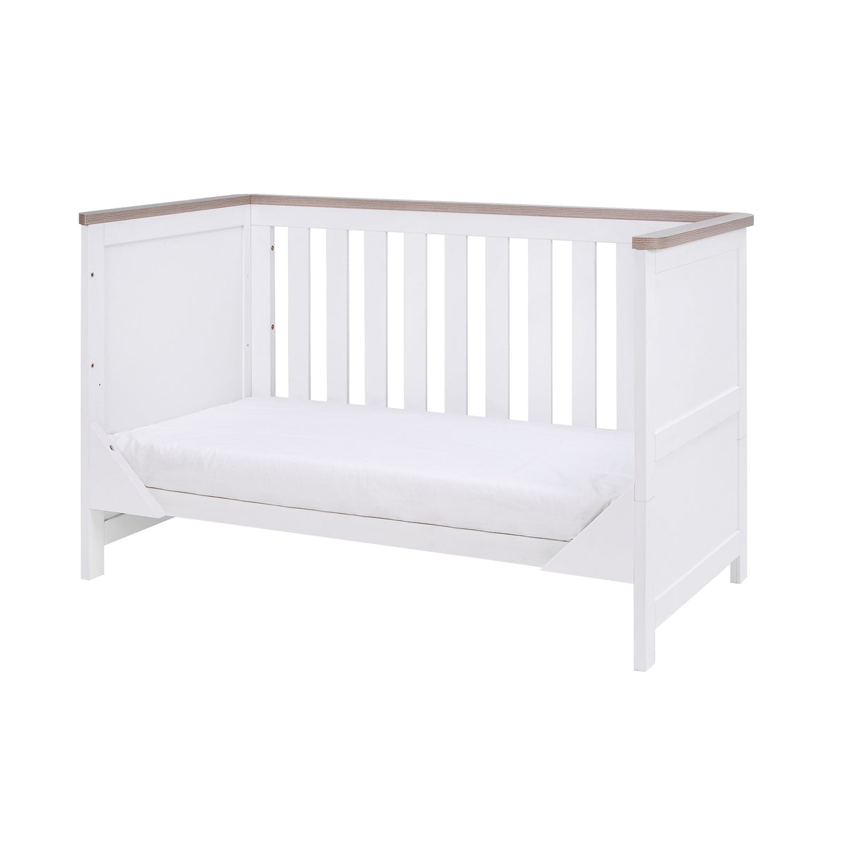 Tutti Bambini Verona Cot Bed - White & Oak