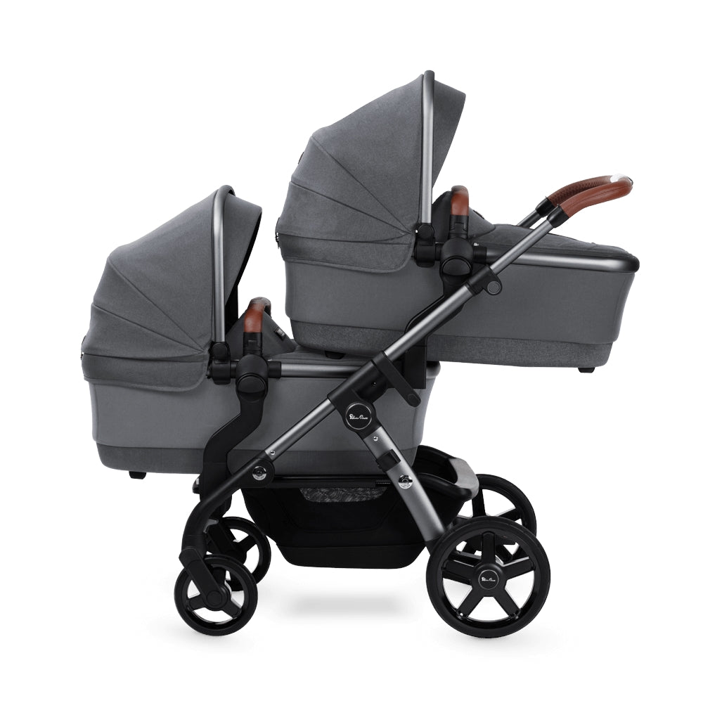Silver Cross Wave 3 Twin Pram & Pushchair - Lunar 1