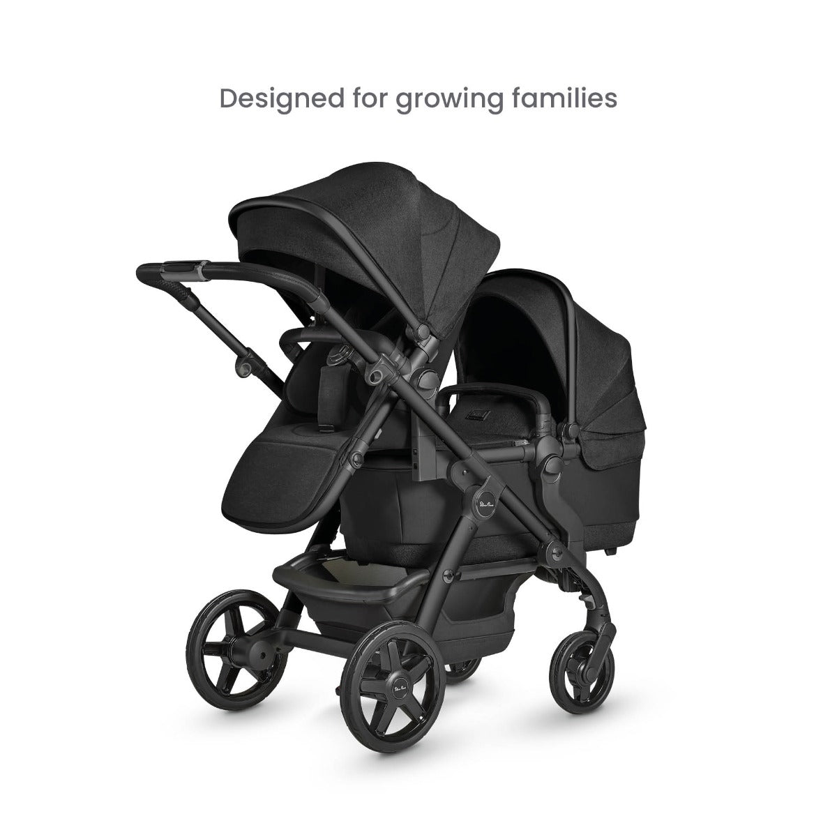 Silver Cross Wave 3 Pram & Pushchair + Motion All Size - Onyx 4