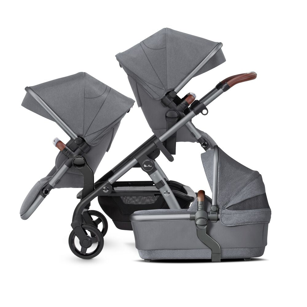 Silver Cross Wave 3 Twin Pram & Pushchair - Lunar 2