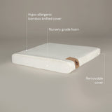 CuddleCo Little Me Hypo-Allergenic Bamboo Moses Basket Mattress 66 x 28cm