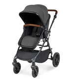 Ickle Bubba Cosmo 2 in 1 Pushchair - Black/Graphite Grey