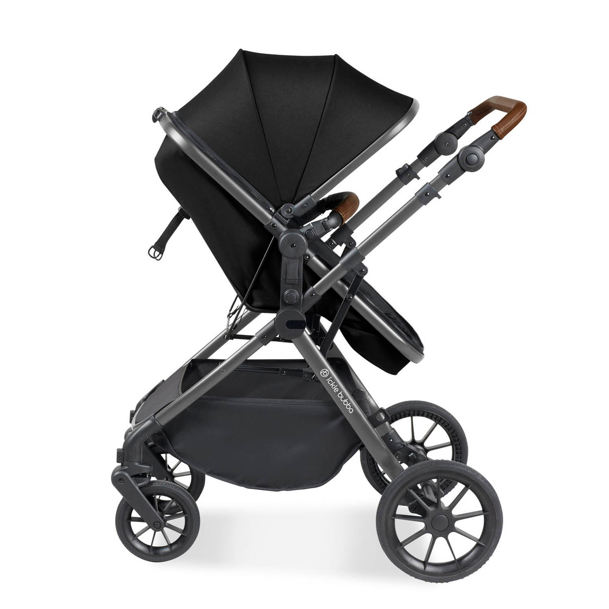 Ickle Bubba Cosmo 2 in 1 Pushchair - Gunmetal/Black