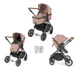 Ickle Bubba Cosmo 2 in 1 Pushchair - Gunmetal/Desert
