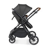 Ickle Bubba Cosmo All in One Stratus i-Size Travel System & Base - Black/Graphite Grey