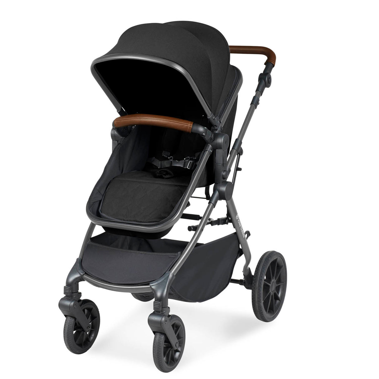 Ickle Bubba Cosmo All in One Stratus i-Size Travel System & Base - Gunmetal/Black