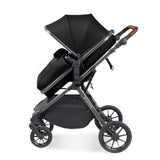 Ickle Bubba Cosmo 9 Piece Travel System with Maxi-Cosi CabrioFix i-Size Car Seat & Base - Black/Graphite Grey
