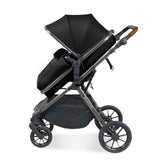 Ickle Bubba Cosmo 9 Piece Travel System with Maxi-Cosi CabrioFix i-Size Car Seat & Base - Gunmetal/Black