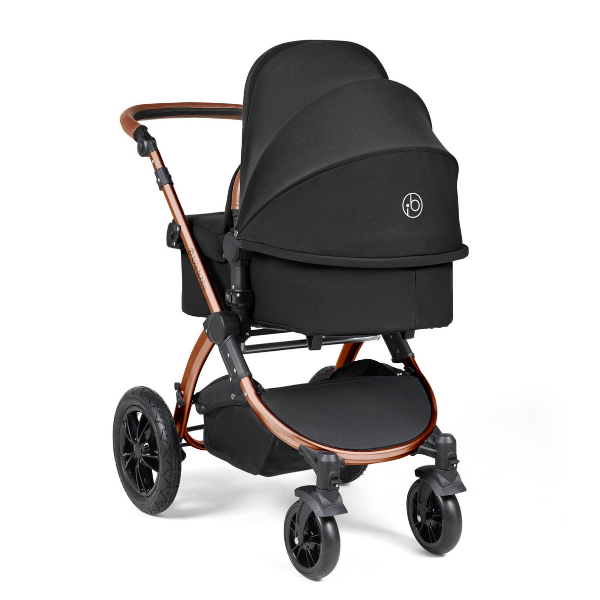 Ickle Bubba Stomp Luxe 9 Piece Pram Bundle - Bronze/Midnight/Tan