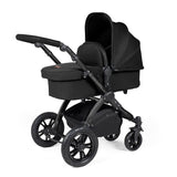 Ickle Bubba Stomp Luxe 9 Piece Pram Bundle - Black/Midnight/Black