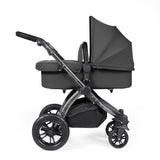 Ickle Bubba Stomp Luxe 9 Piece Pram Bundle - Black/Charcoal Grey/Black
