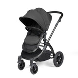 Ickle Bubba Stomp Luxe 9 Piece Pram Bundle - Black/Charcoal Grey/Black