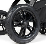 Ickle Bubba Stomp Luxe 9 Piece Pram Bundle - Black/Charcoal Grey/Black